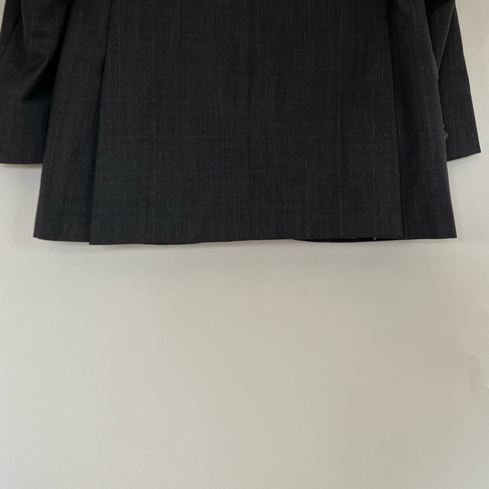 Hickey Freeman Grey Plaid 2 Piece Suit, Size XXL - Picture 5 of 13